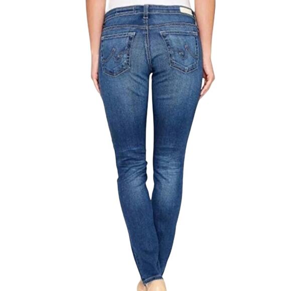 AG Adriano Goldschmied The Stilt Cigarette Leg Jeans Blue Mid Rise Women’s 29R - Picture 2 of 10